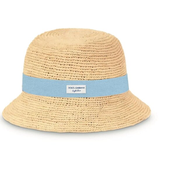 Dolce and Gabbana Light Blue Beach hat Brand New - Picture 1 of 5